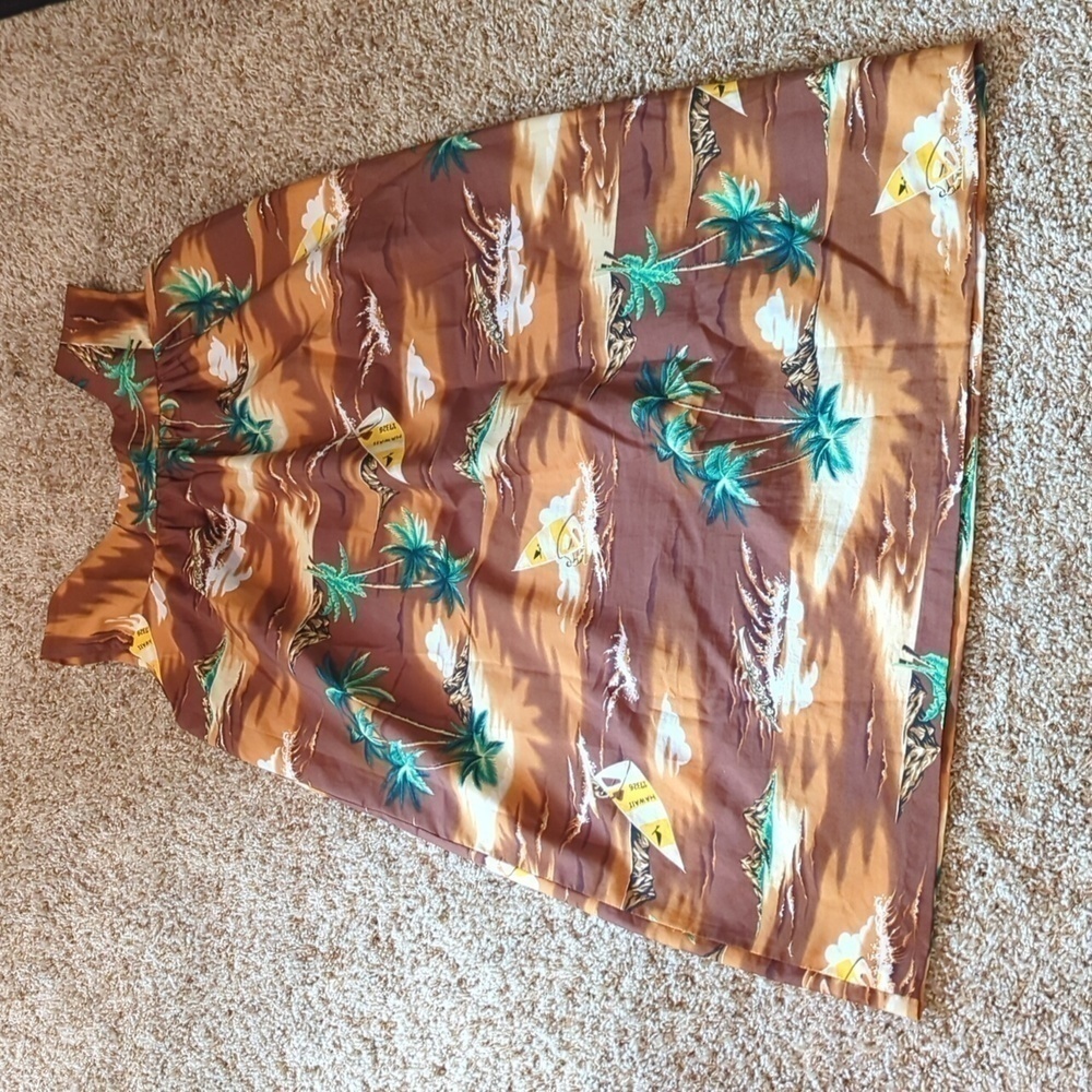 Kailua Sportswear Hawaii Made In USA Printed Vintage Sleeveless Sack Dress - Picture 13 of 13